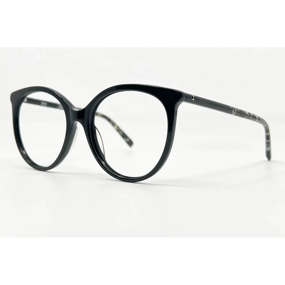 Max Mara Eyeglasses Womens Black Cat Eye Full Rim MM 1383 52-19-140